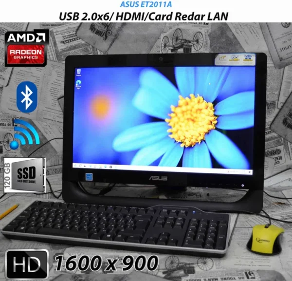 Моноблок Asus ET2011A. 20" HD (1600x900)/x2/4/128ssd